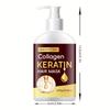 Masque Capillaire Kératine Traitement Revitalisant Profond pour Cheveux Secs Abîmés Réparation Hydratant