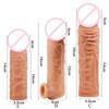 14/16/20CM Realistický prodlužovač penisových rukávů Opakovaně použitelná dilda Kondom Oddálení ejakulace Dick Sexuální hračky pro muže