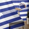 Anchor Rope Blue Stripe Tulle Curtains For Living Room Bedroom Voile Sheer Curtain Window Home Decor Drapes