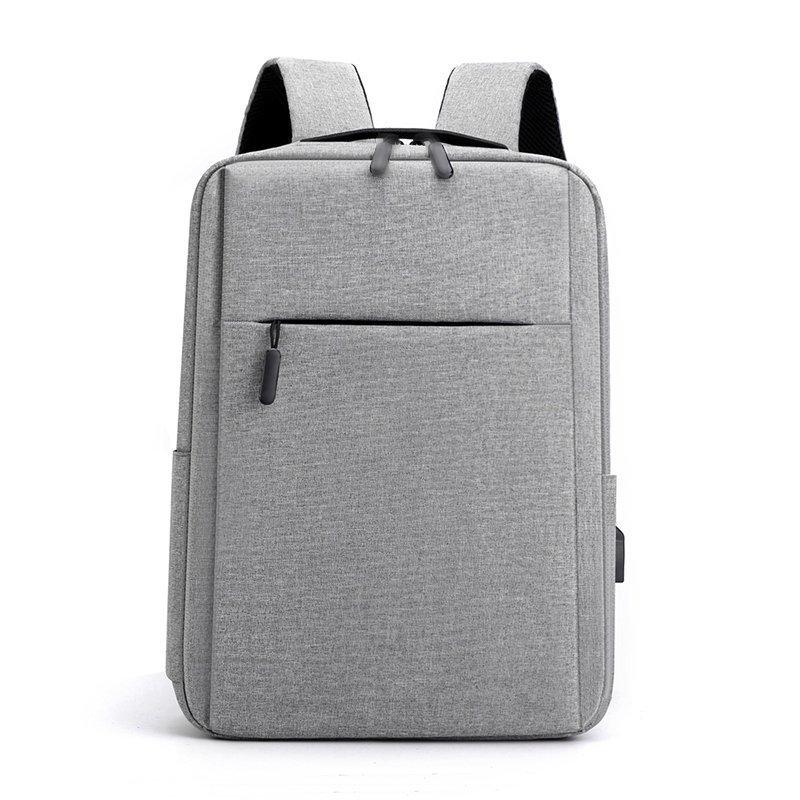 Schoolbag, business backpack, men's bag, laptop bag, simple commuting casual logo printed large capacity backpack wholesale