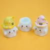 Mini Nail Polish Powder Liquid Nail Cup Nail Brush Cleaning Tools Liquid Power For Mixing Bowl Ghost Cartoon Brush Holder Dish