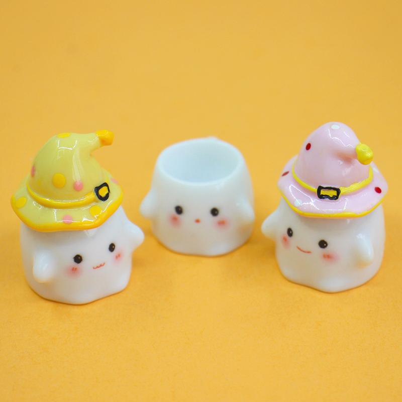 Mini Nail Polish Powder Liquid Nail Cup Nail Brush Cleaning Tools Liquid Power For Mixing Bowl Ghost Cartoon Brush Holder Dish