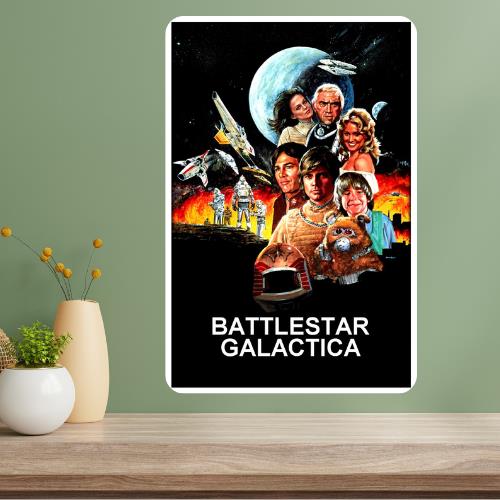 Battlestar Galactica 1978 Metal TV Show Poster Sign 20x30cm（7.8x11.8inch）