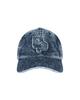 BESLOW Bleached Washed Logo Ball Cap Indigo