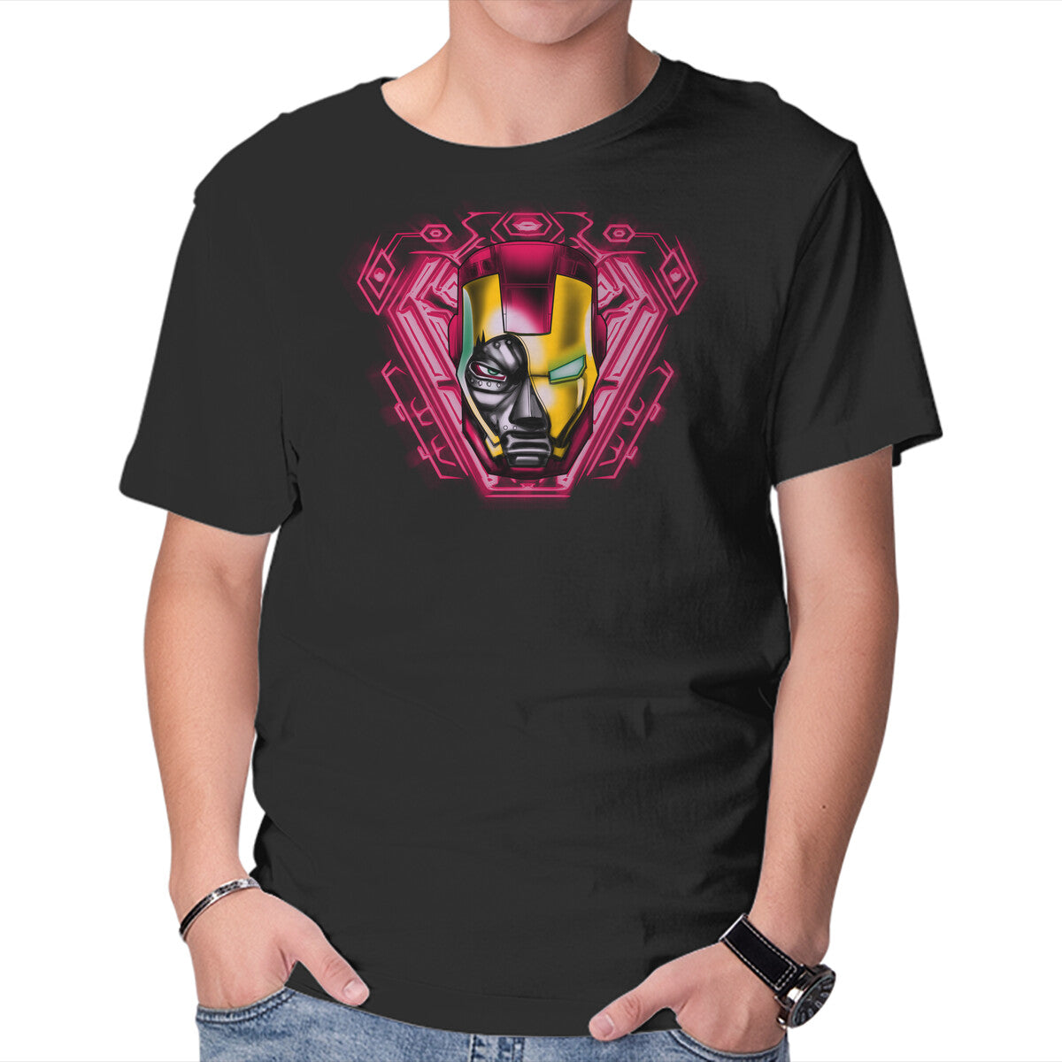 Unisex Crew Neck T-Shirt Doom Of Iron Graphic Short Sleeve Casual Tee XS