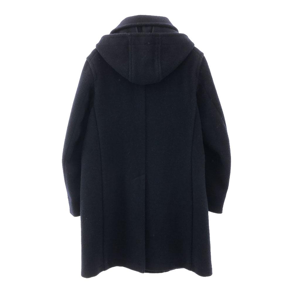 Danton Logo patch Hooded Melton Wool coat 36 Navy made in Japan Men's Used