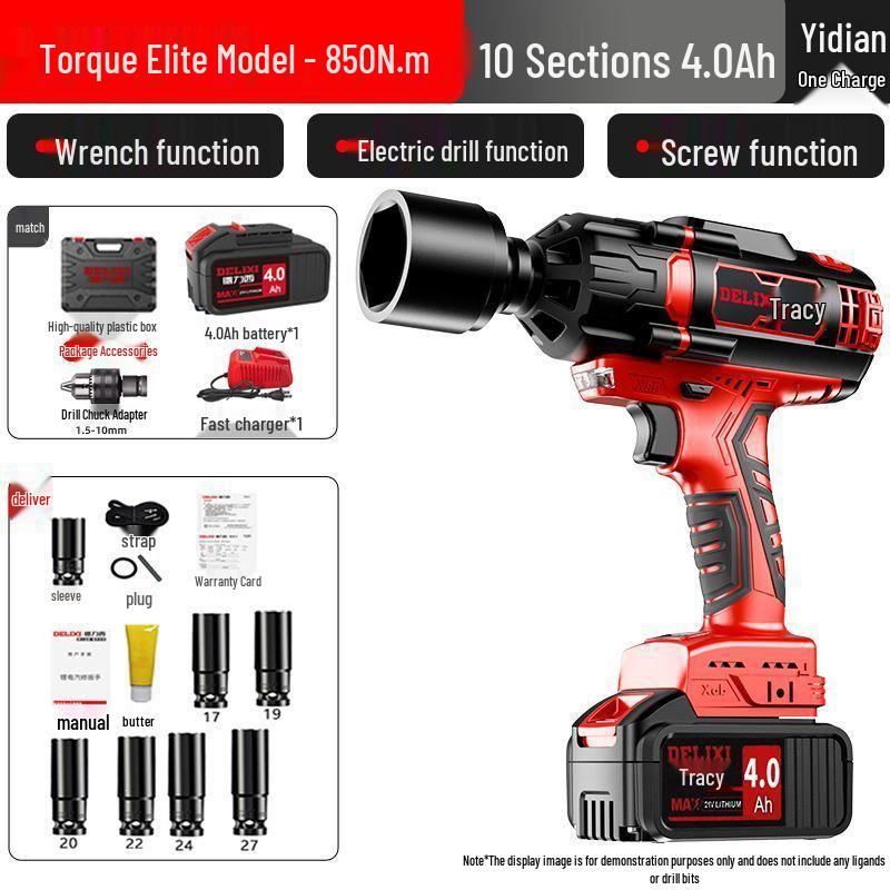 Delixi Electric Heavy-Duty Brushless Lithium Ratchet Wrench