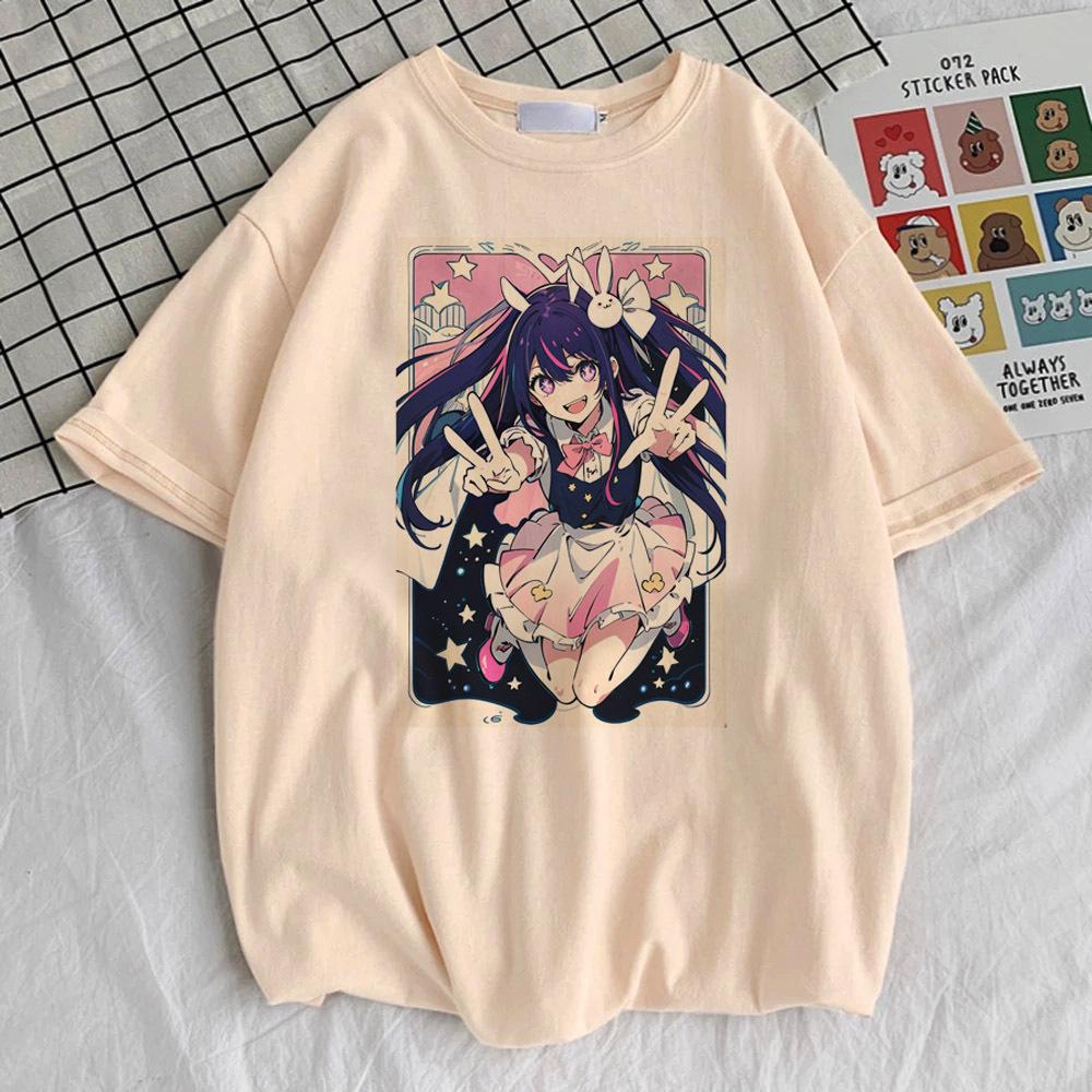 Oshi No Ko tshirt girl Comfortable Pop Culture Vintage Colorful 80s Digital t shirt aesthetic Pop Culture Vintage 2000s