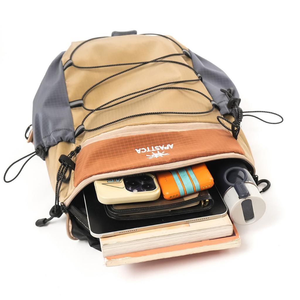 Schoolbag Low Saturation Soft Contrast Color Design Backpack Couple College Student Daily Commuter Outdoor Travel Versatile Backpack