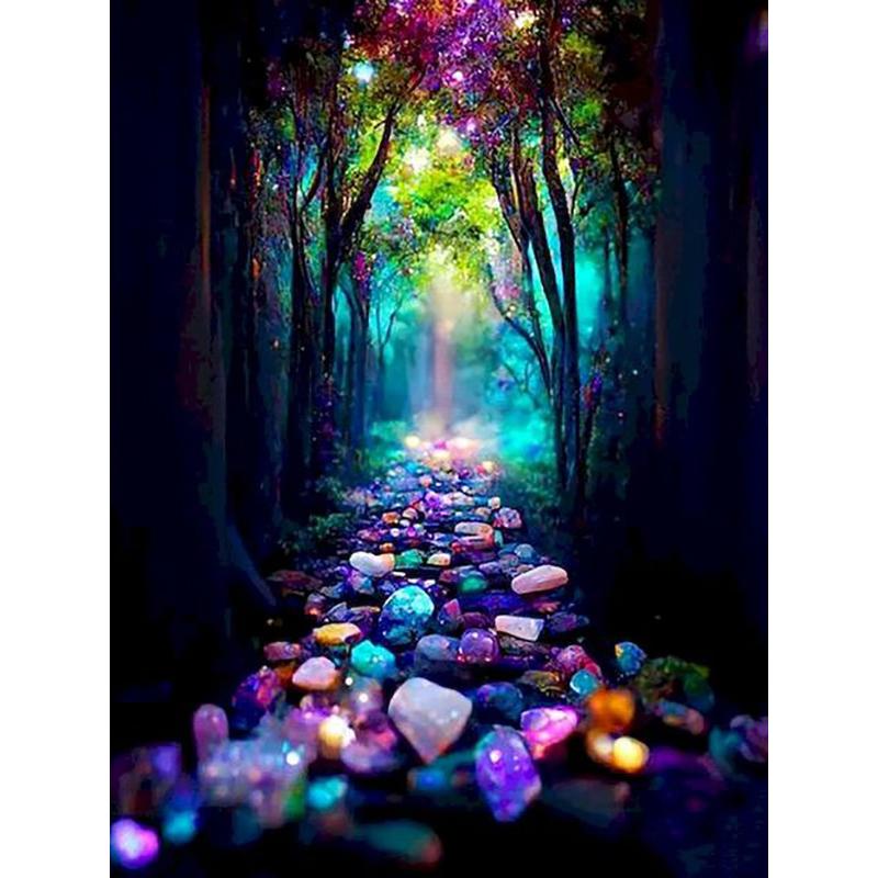Diamond Embroidery Landscape Fantasy World DIY 5D Diamond Painting Waterfall Forest Cross Stitch Kits Rhinestones Pictures Decor