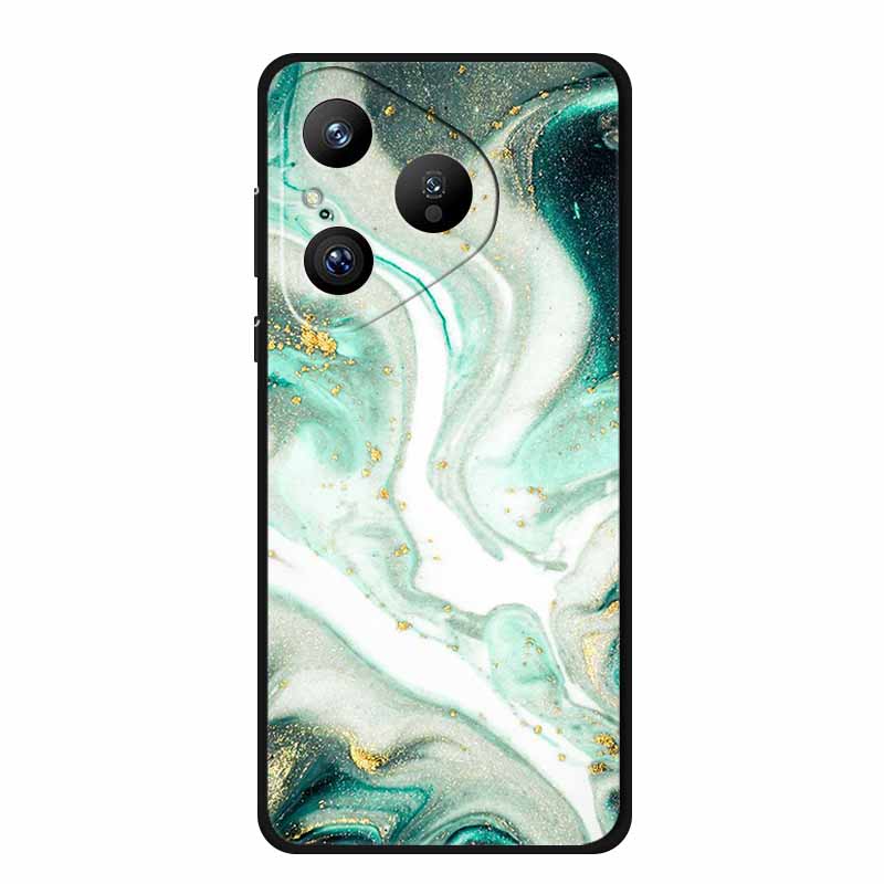 For Huawei Pura 80 5G Case Marble Granite Textured Soft Silicone TPU Phone Case For Pura80 5G Bumper Coque Mica Painted Cover
