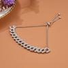 Elegant Rhinestone Cuban Link Bracelet/anklet for Women