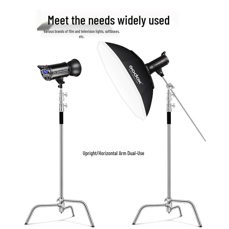 40-Inch Stainless Steel C-Stand Photography & Film Light Stand