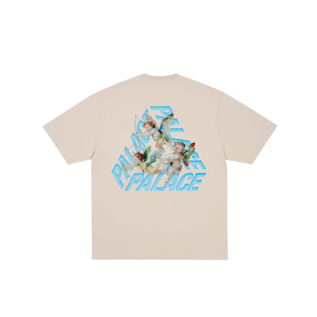 

Palace Cherub P-3 T-Shirt Stoney Unisex Tops Grey P29TS169 L
