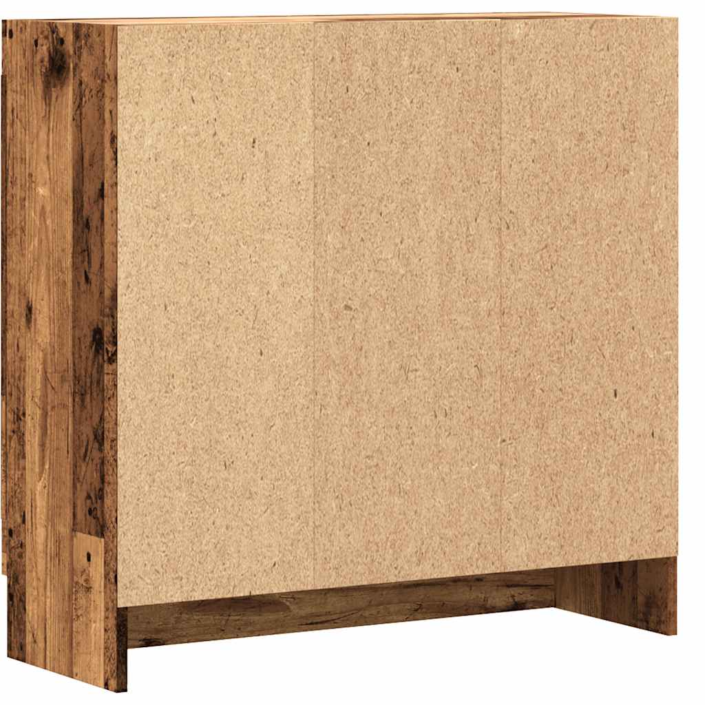 Bookshelf Vintage Wood Look 82.5 X 30.5 X 80 Cm Engineered Wood
