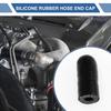 X AUTOHAUX Silicone Cap Silicone Plug Plumbing Processing Mecla Cap Plumbing End Cap Black