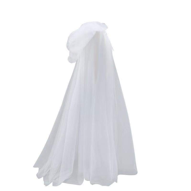 Hooded multi-color Halloween long mesh universal devil cloak flowing cloak cosplay as witch stage party costume