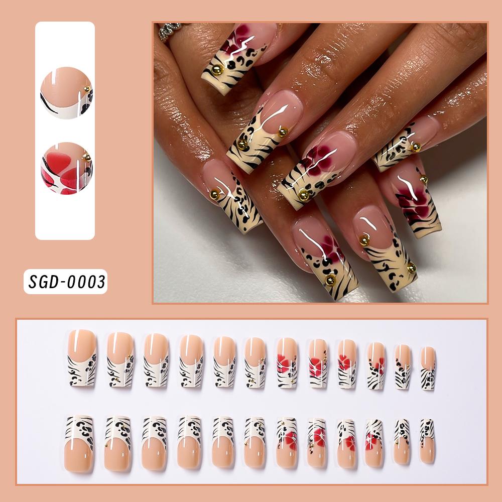 24Pcs Medium Almond Medium Almond Press on Nails Glossy Red Cherry Bow Design False Nails Cute Acrylic French Y2K Manicure Deco