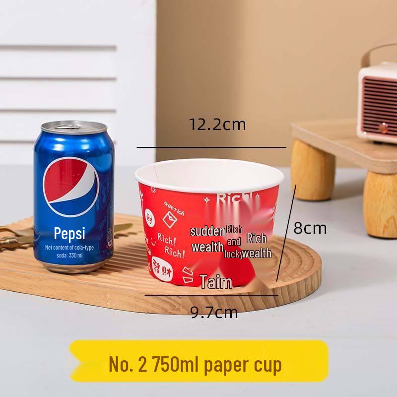 Yuzhuxun 750ml Disposable Microwaveable Paper Food Bowls