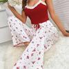 Women's Sexy Floral Print Pajama Set - Versatile Summer Camisole & Long Pants Loungewear