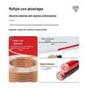Copper-Clad Aluminum RVB Red and Black Parallel 2-Core Speaker Wire