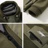 Cargo Jacket Men Autumn Winter Fleece Jacket Coat Fashion Casual Patchwork Jackets