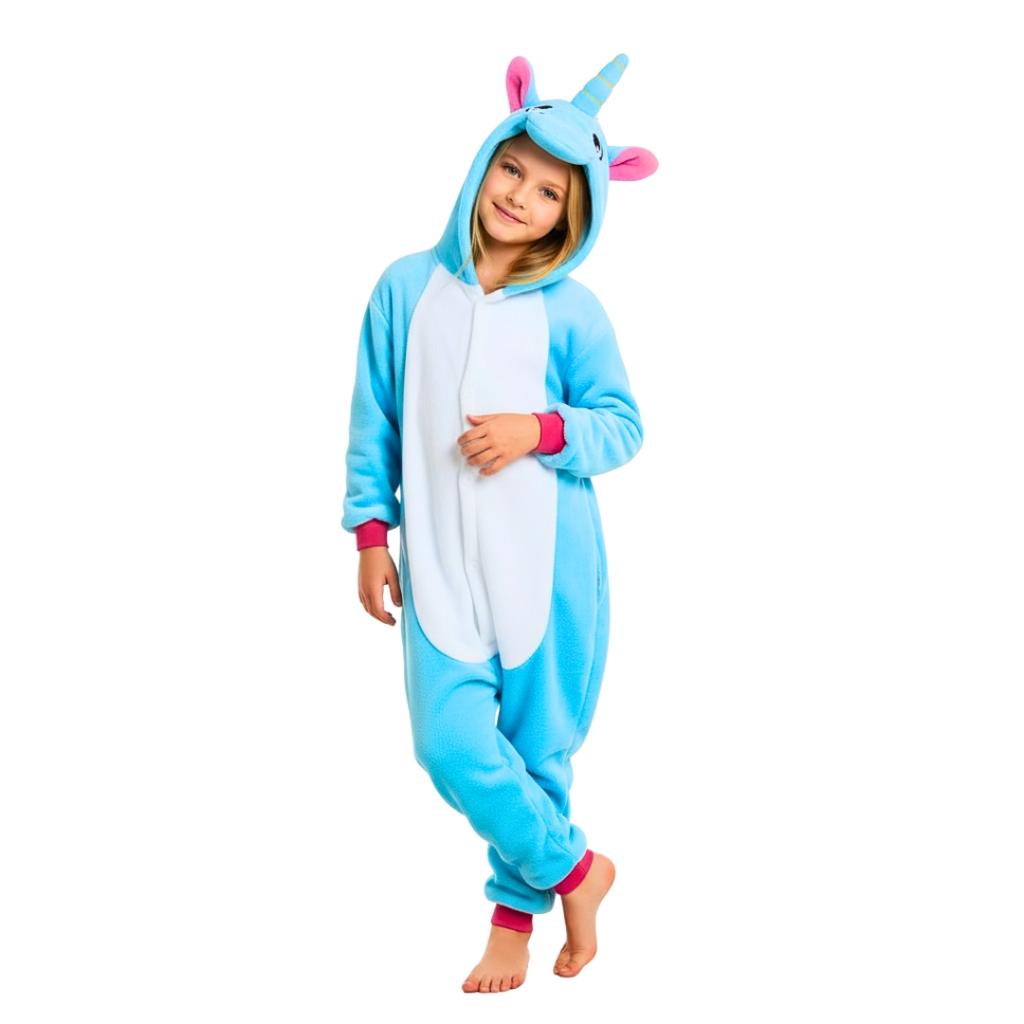 Pyjama Onesie Kigurumi Costume Azure Unicorn Children 105 - 115Cm