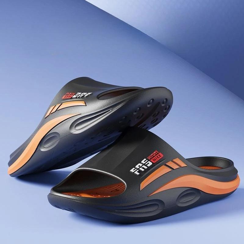 Fashion Soft Slippers for Men Sandals Man Walk Around Home Beach Shoes House Platform Sabot Indoor Fun Clappers 2025 Original Fashion