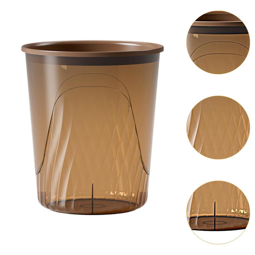 Trash Can Garbage Container Bin Stylish Minimalist Household Wastebasket for Bedroom Laundry Room Living Room Bathroom Kitchen