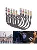 5pcs Professional R Male to Female Microphone Cable 3Pin R  Microphone Cable for -Stage Light Turn around