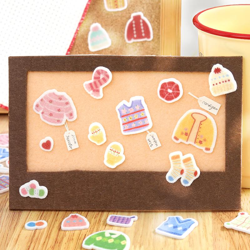 Letter Lover Felt Stickers: Warm Diary Series - Cute Literary Patterns for Decorating & Journaling