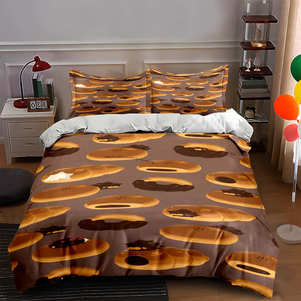 

Donut-themed pattern. Bedding Duvet cover sets Duvet covers Pillowcases gifts (1 * Duvet Cover 2 * Pillowcases, without duvet insert) 135x200cm