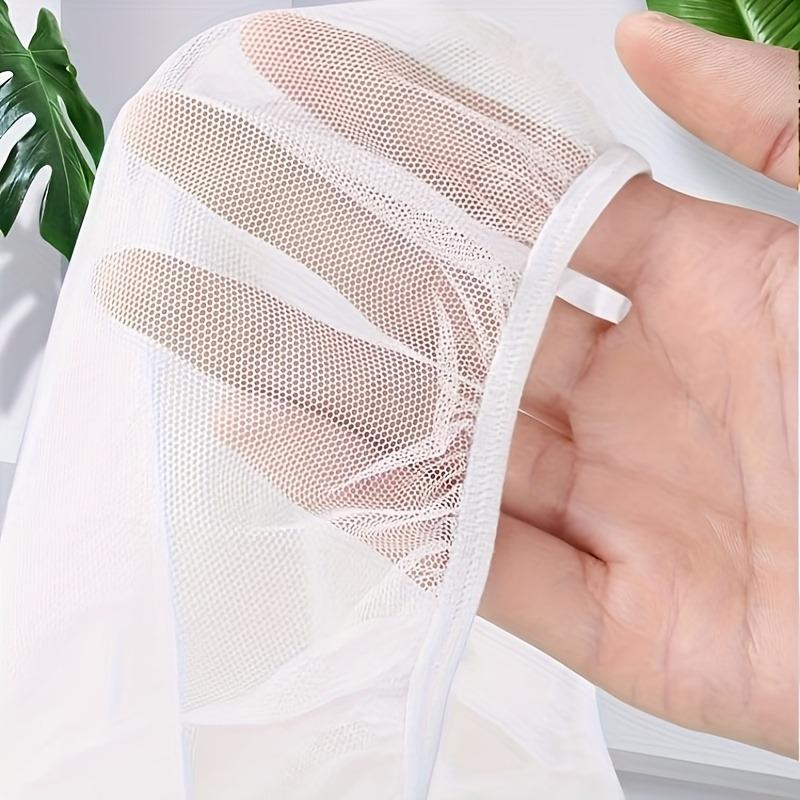 Durable Polyester Mesh Rain Barrel Cover Anti Mosquito Leaf Protection Net for Outdoor Water Collection Tank White