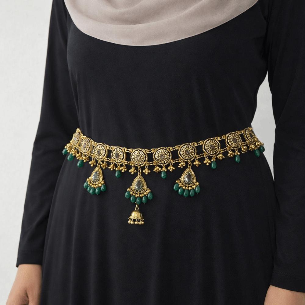 Beads Ethnic Style Belt Bell Pendant Body Chain Versatile Tassel Belly Chain  Dress Ornament