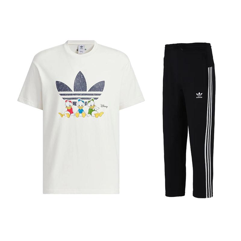 

Adidas Breathable Short Sleeve Comfortable Versatile Long Pants Casual Sports Set Men sets JP1426+H09121 XL