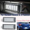 2Pcs LED License Number Plate Light Lamps For Renault Scenic 2 3 Fluence Captur Espace 4 Grand Modus Zoe BFM Laguna Sport Tourer
