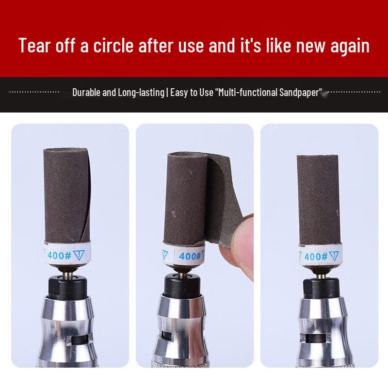 Sanding Stick with Sandpaper for Metal, Jade, Woodworking, and Polishing.