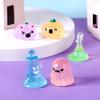 Yousheng 6Pcs/Set Mini Luminous Halloween Figurine Glow-in-the-dark Miniature Ghost Pumpkin Witch Broom Flame Ornament Statue Decoration Ornament