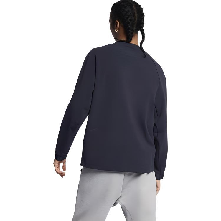 Nike teck pack round collar long sleeves shirt 'Dark grey' Men's AR1557-475