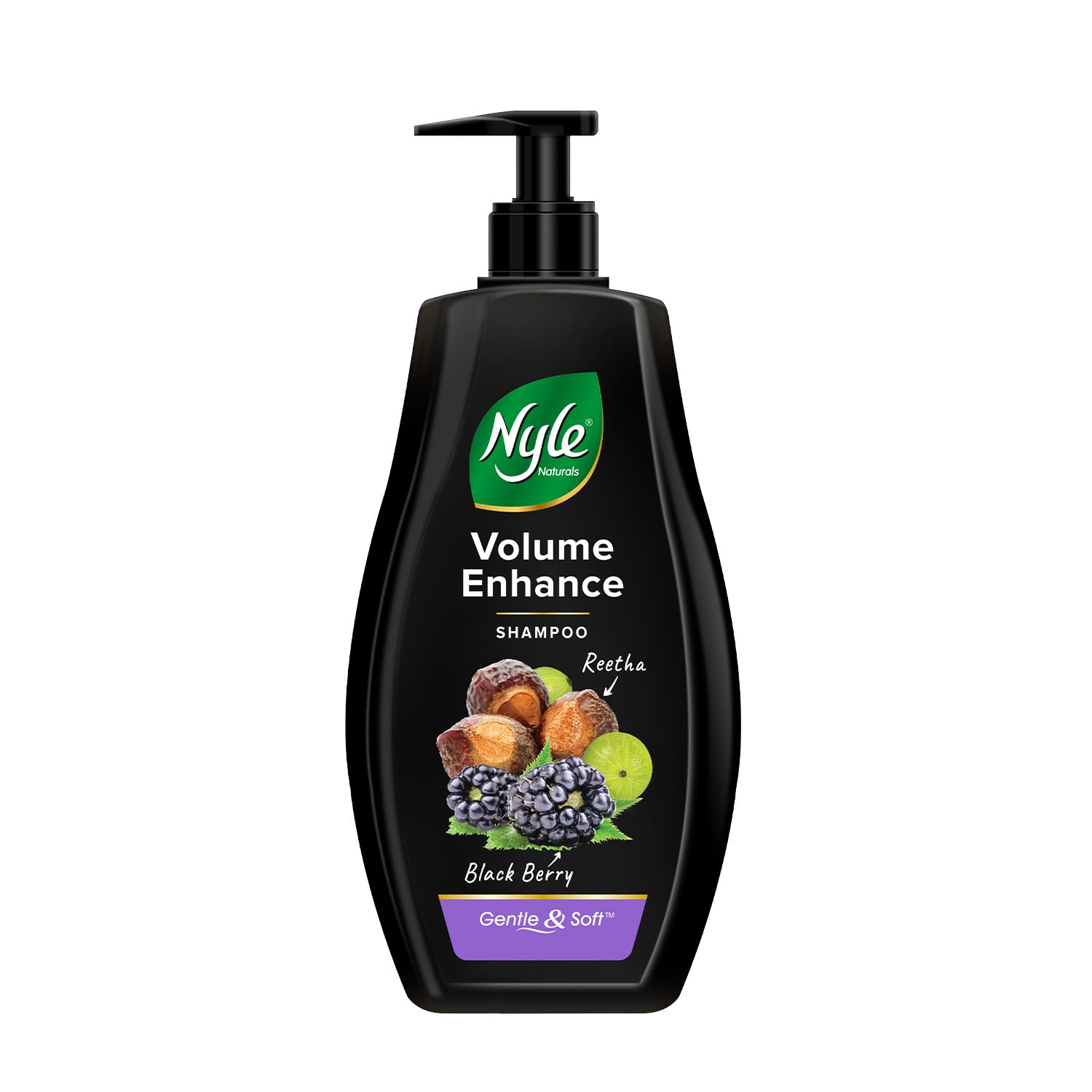 

Nyle Naturals Volume Enhance Shampoo For Voluminous Hair With Reetha Blackberry & Amla Gentle Daily Care 400ml