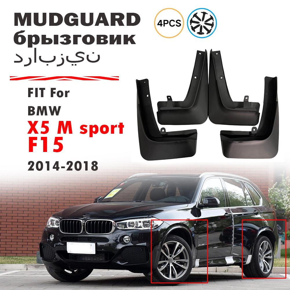FOR BMW X5 F15 X5 M SPORT Mud Flaps Guard Splash Mudguard Fender Mudflaps Car Accessories 4pcs 2014 2015 2016 2017 2018 X5 M SPORT 14-18