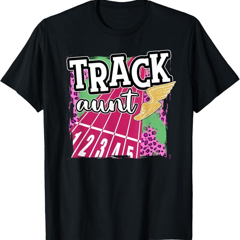 Track Aunt Leopard And Field Auntie T Shirt - Men s Summer Cotton Graphic Tee S разноцветный