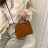 Postacı Çantası Retro Günlük Moda Taşınabilir Küçük Kare Çanta Kadın Basit Popüler Batı Tarzı Omuz Çantası