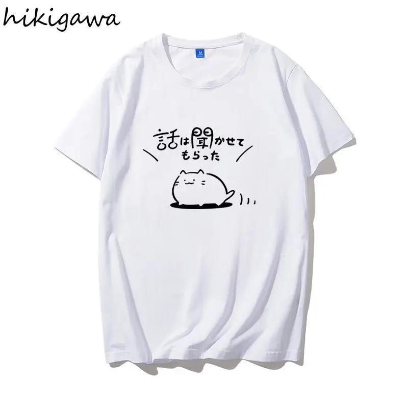 2025 Ropa Mujer Korean Women T-shirts Fashion Japanese Camisetas Women Tops Anime Print Summer Tees Casual White Y2k Tshirts