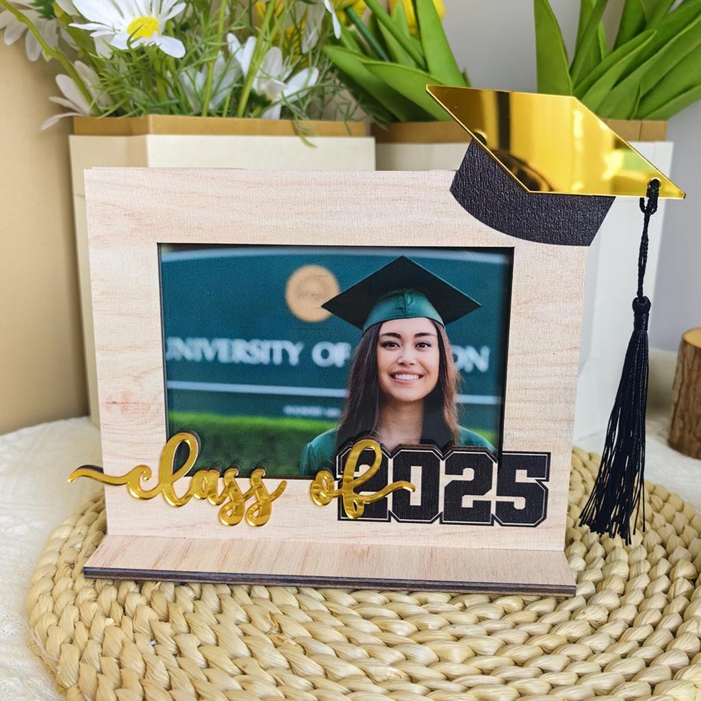 Three Dimensional 2025 Graduation Season Wooden Holiday Decoration Ornaments Graduation Season Gifts