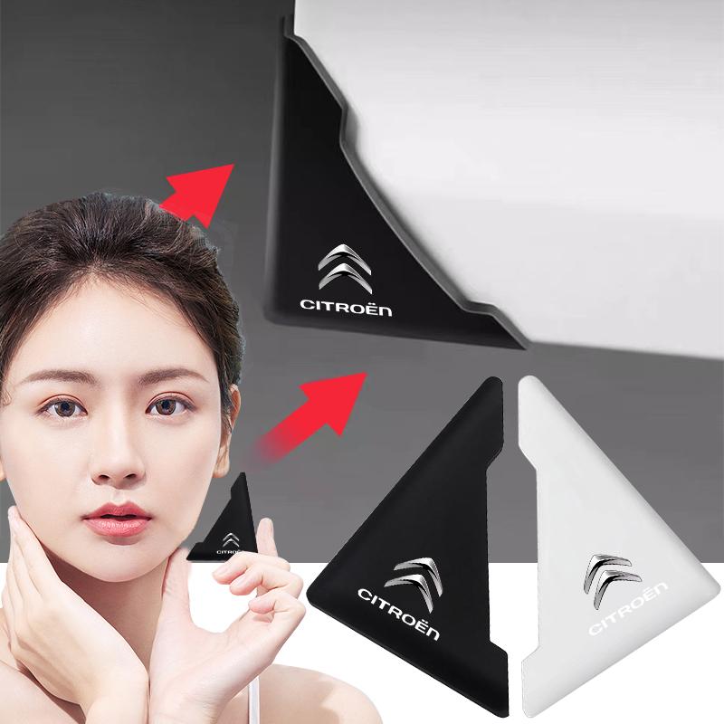 2Pcs Car Door Corner Cover Bumper Crash Anti-Scratch Protection Sticker For Citroen C1 C2 C3 C4 C5 X7 Berlingo Xsara C8 C4L DS3 aog123