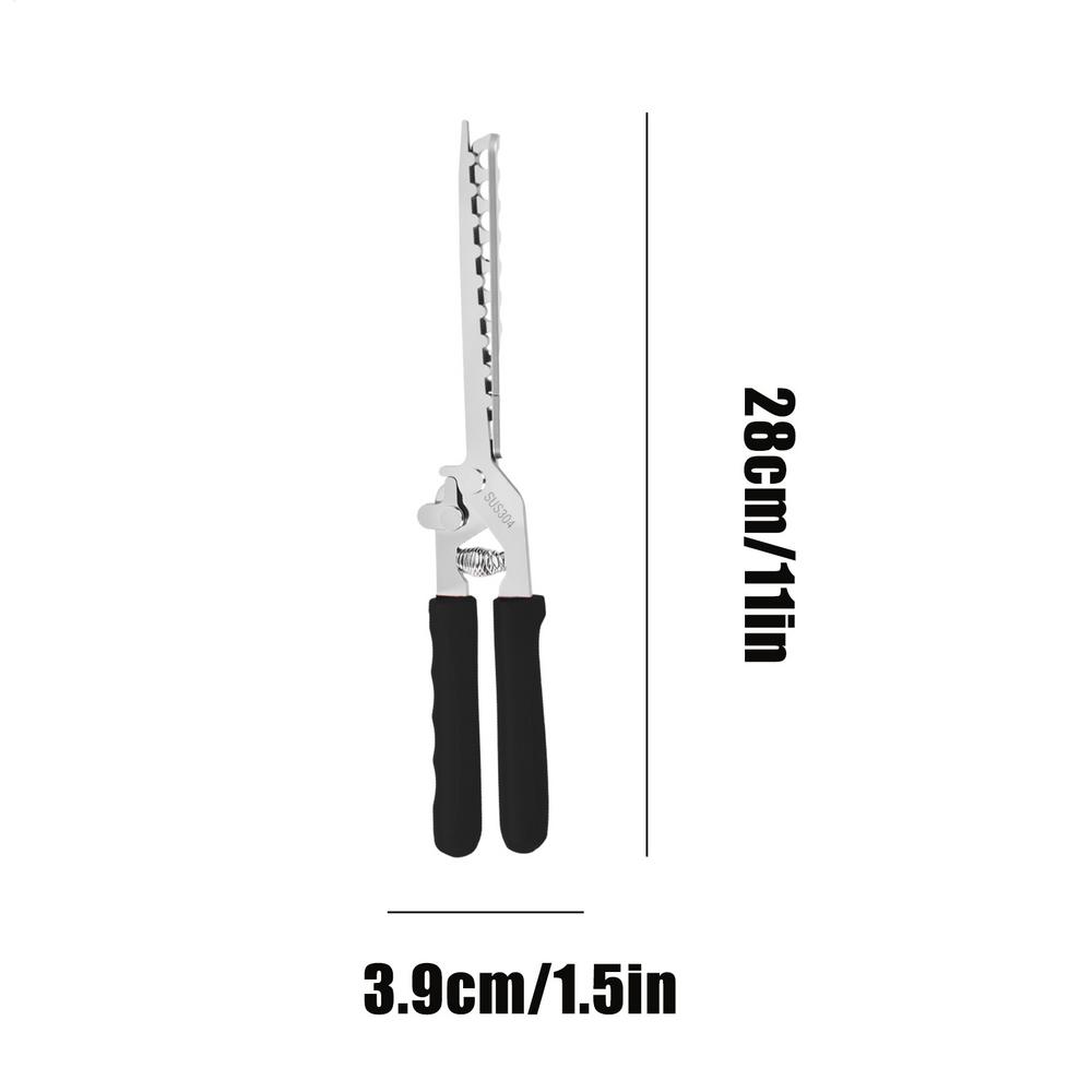 

Rib Membrane Removal Tool with Ergonomic Handle Rib Membrane Remover Stainless Steel Tool for Barbecue Enthusiasts Chefs чорний