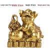 Fu Lu Copper Pig Gourd Ornament - Zodiac Pig Home Decor Handicraft