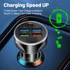 4USB PD 250W Auto Mobile Phone Adapter Type C Fast Charging Cigarette Lighter Adapter 5 In 1 for iPhone Samsung Huawei Xiaomi