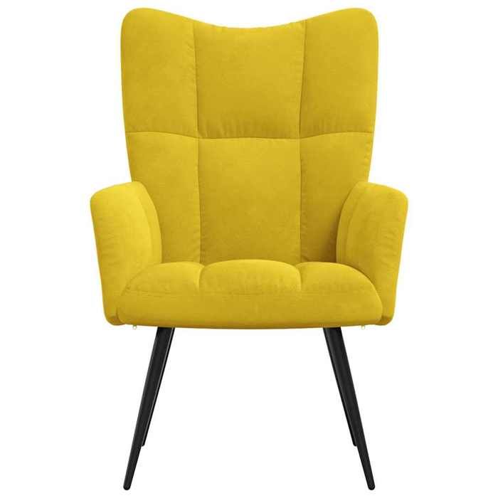 VidaXL Chaise de Relaxation Fauteuil de Détente Siège de Relaxation Chaise de Détente Salon Salle de Séjour Intérieur Jaune 328080
